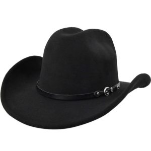 Chapeau Western Feutre Lanière à Boucle
