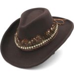 Couvre-chef Country Avec Plumes