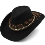 Chapeau Country Avec Plumes