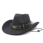 Chapeau Country Noir Western Fashion