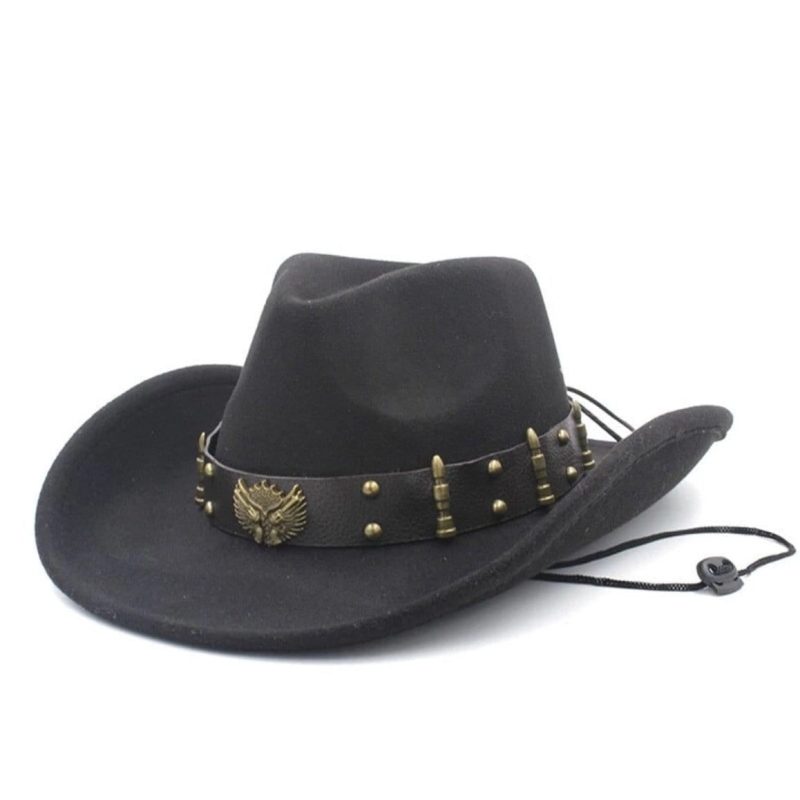 Chapeau Country Noir Western Fashion