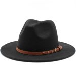 Chapeau de style cowboy en feutre laine