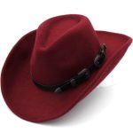 Chapeau De Cowboy à Boucle vue de face