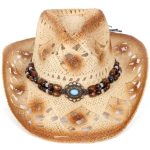 Chapeau en paille style far west