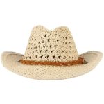 Chapeau de cowboy bébé en paille