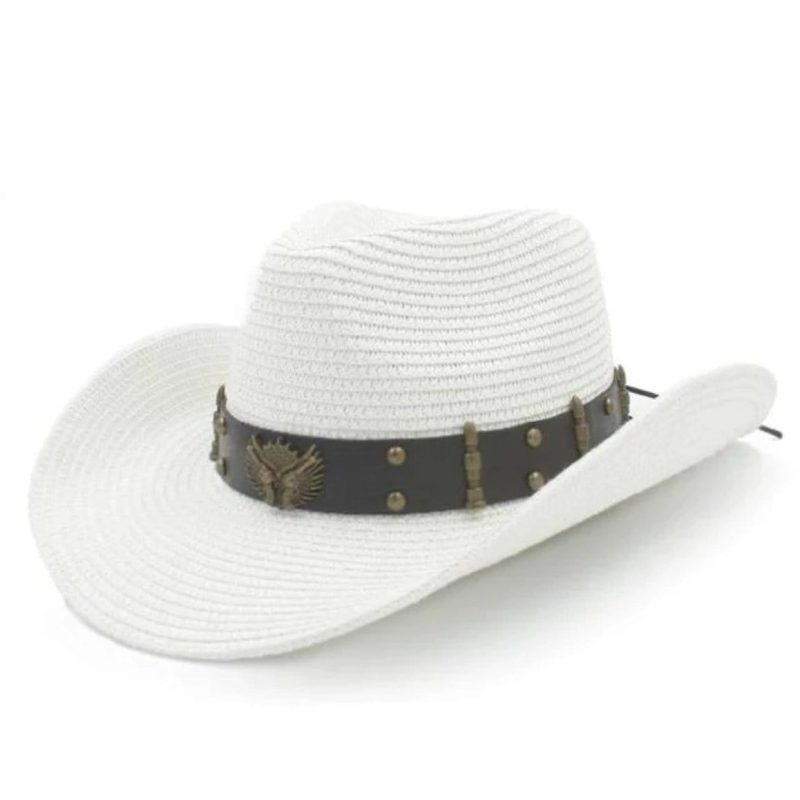 Chapeau De Cowboy Blanc Homme