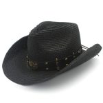 Chapeau de cowboy blanc style Far West pour homme