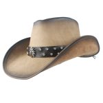 Chapeau De Cowboy Cuir Bi Color Homme