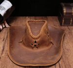 Chapeau en Cuir pour Homme - Western