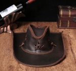 Chapeau de Cowboy en Cuir - Style Cowboy