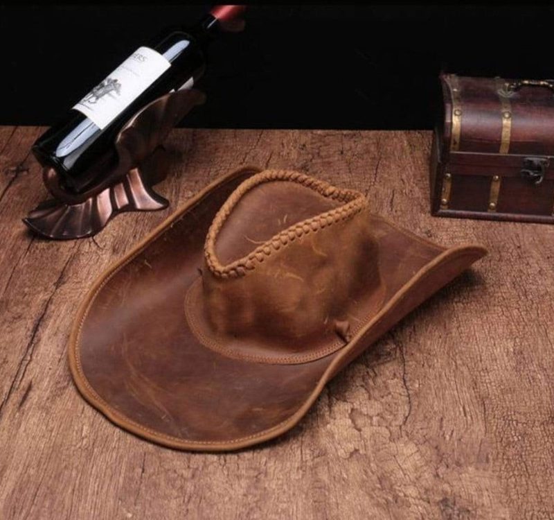 Chapeau De Cowboy En Cuir
