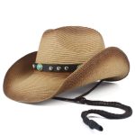 Chapeau De Cowboy En Paille Femme