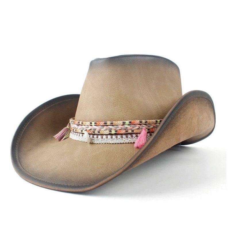 Chapeau De Cowboy Femme Cuir