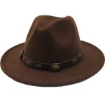 Chapeau De Cowboy Feutre Marron