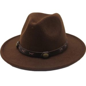 Chapeau De Cowboy Feutre Marron