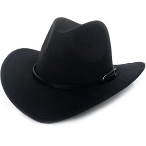 Chapeau De Cowboy Feutre Noir