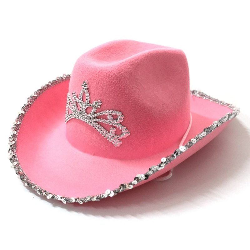 Chapeau De Cowboy Fille Rose