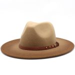 Chapeau en feutre marron femme