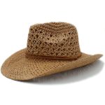 Chapeau De Cowboy Paille Marron