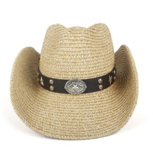 Chapeau De Cowboy Paille TresséE