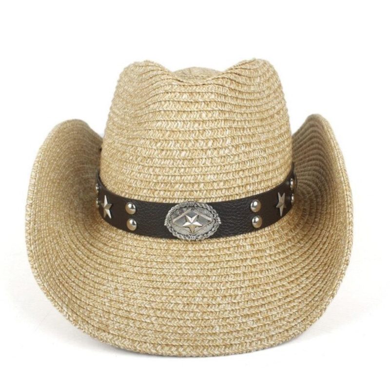Chapeau De Cowboy Paille TresséE