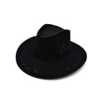 Chapeau de cowboy en cuir retourné