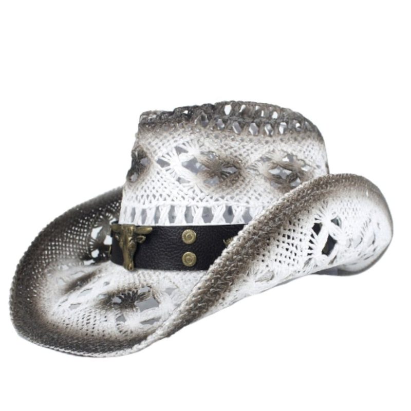 Chapeau De Paille Western Femme