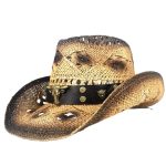 Chapeau De Paille Western Femme
