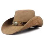 Chapeau cowboy en cuir de qualité supérieure