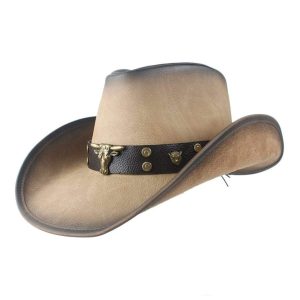 Chapeau De Western Cuir Homme