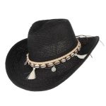 Chapeau cowboy en paille naturelle