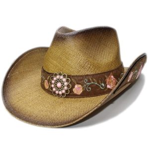 Chapeau De Western En Paille Femme