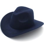 Chapeau en laine de style western