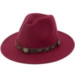 Chapeau en cuir pour homme style Western