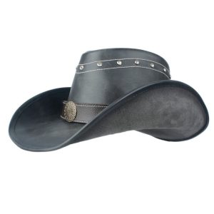 Chapeau En Cuir Cowboy Western