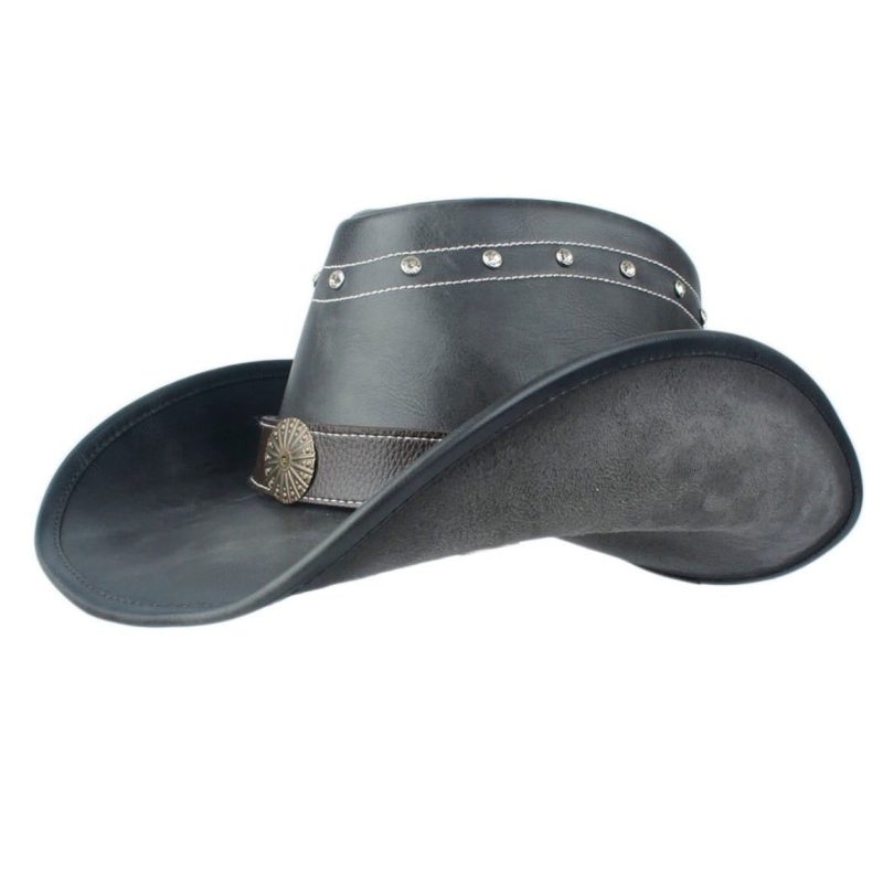 Chapeau En Cuir Cowboy Western