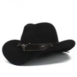 Chapeau Feutre Laine Western Noir