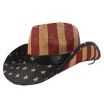 Chapeau Western Avec Drapeau AméRicain