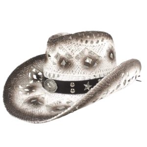Chapeau Western Blanc ÉTé Femme