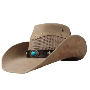 Chapeau Western Cuir Femme