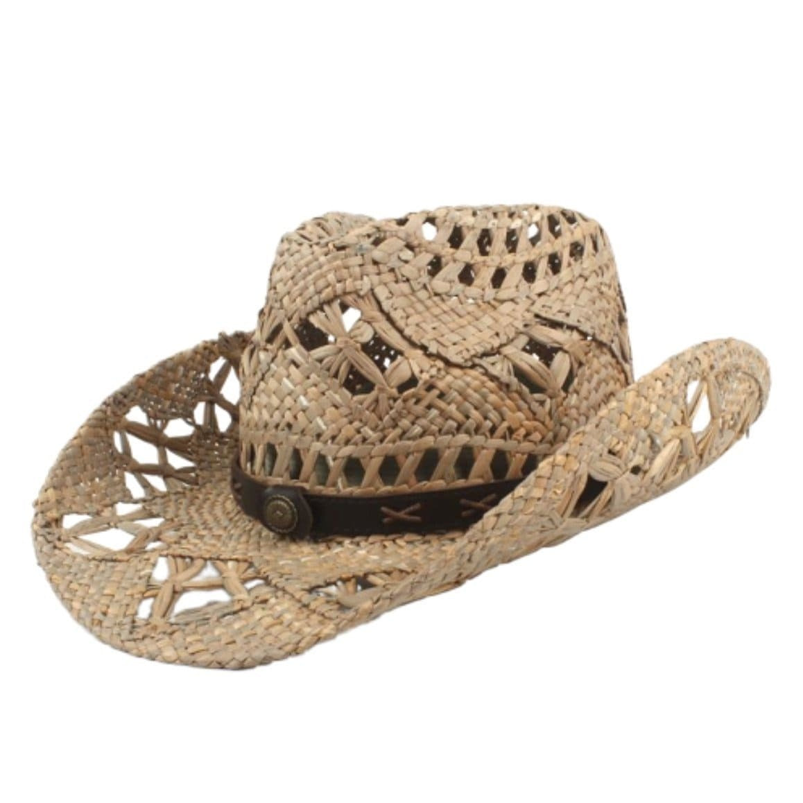 Chapeau Cowboy Classique En Feutre - Large Bord, Bandeau Taureau - Pour Homme Et Femme, Style Western